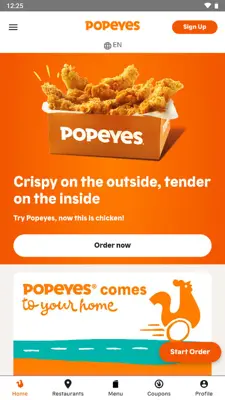 Popeyes® android App screenshot 0