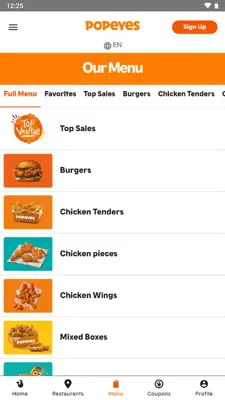 Popeyes® android App screenshot 2