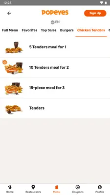 Popeyes® android App screenshot 3