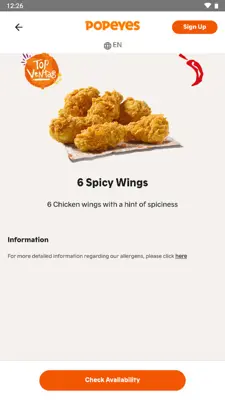 Popeyes® android App screenshot 6