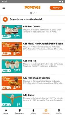 Popeyes® android App screenshot 8